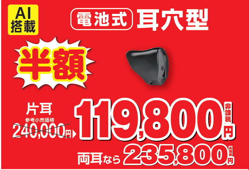 AI  119800/235800  電池式耳穴  