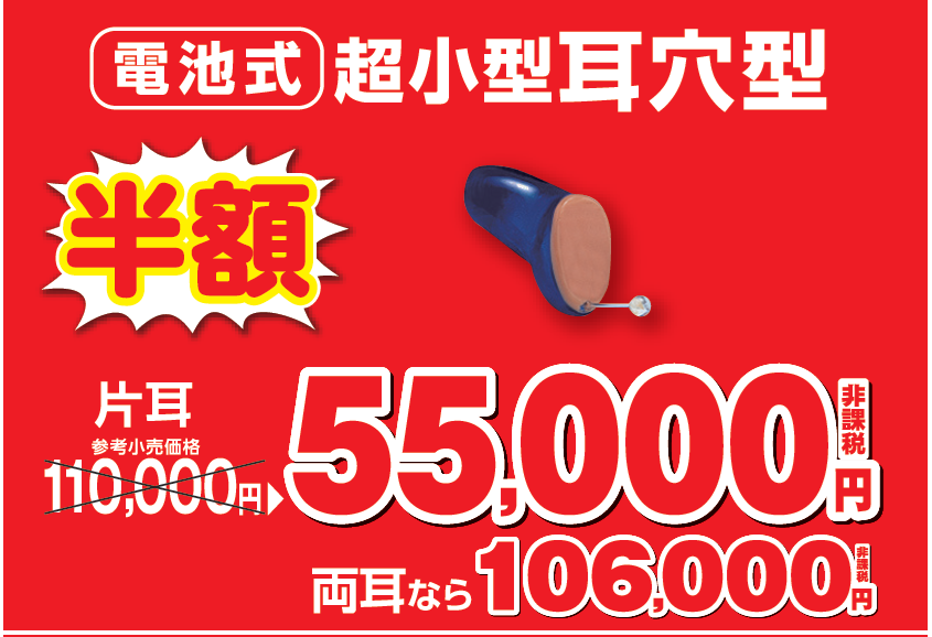 55000/106000　電池式超小型耳穴