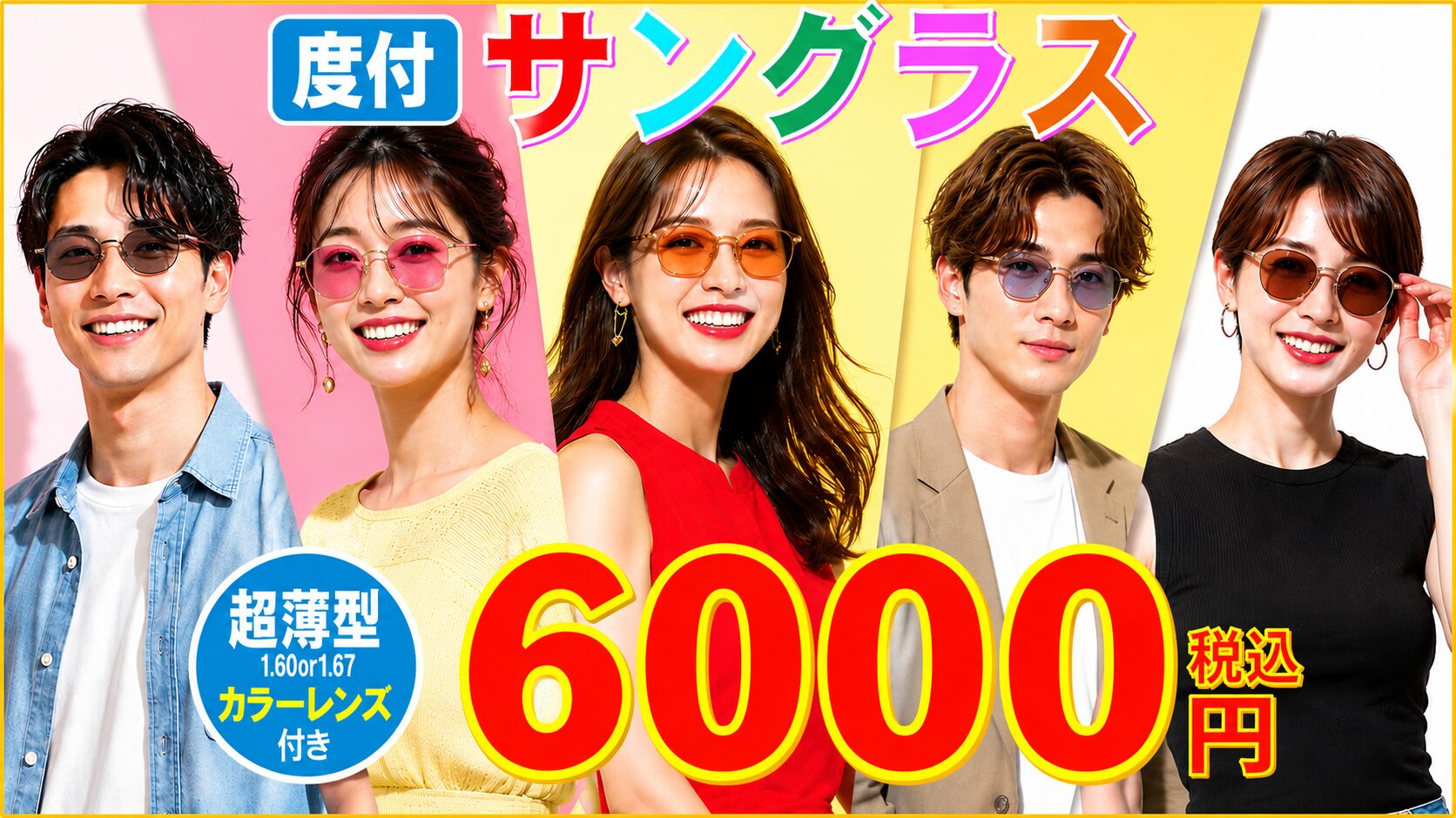 度付サングラス6,000円
